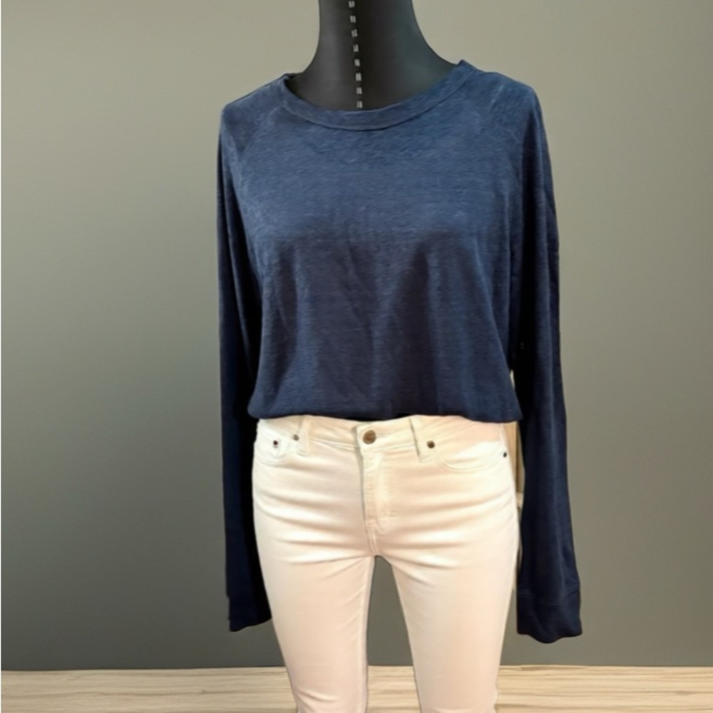Vince Deep Blue Long Sleeve Tee